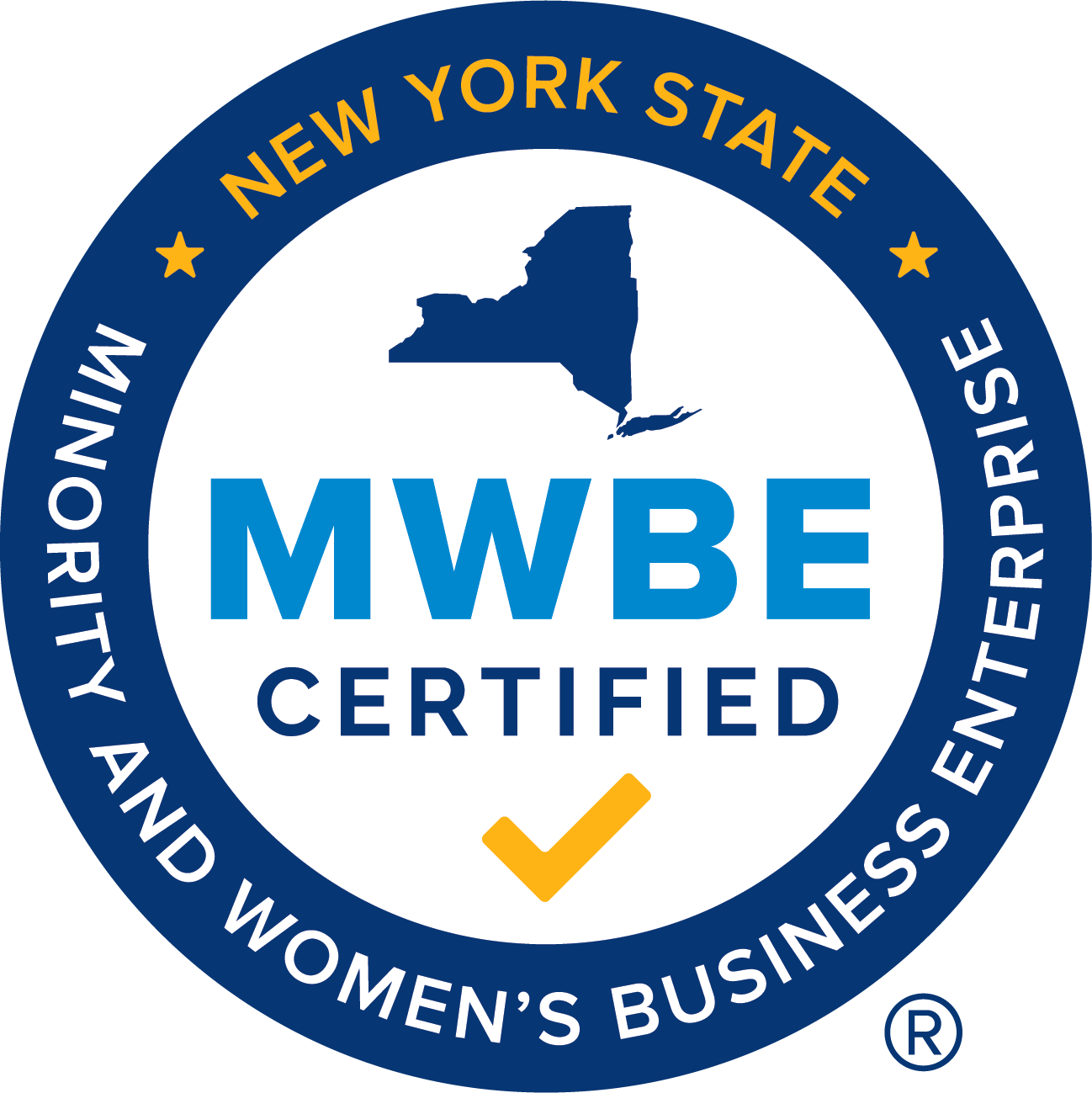 New York State Minority and Women’s Business Enterprise Certified seal